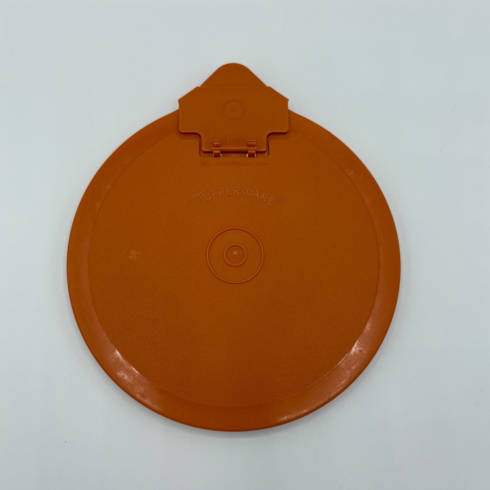 Tupperware Orange‎ Mix n Stor Replacment Lid 1289-6 Vintage Kitchen Storage